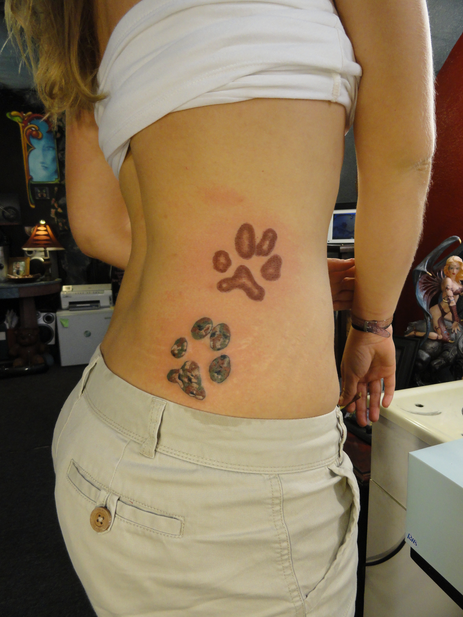 Paw Print Tattoos Designs Ideas And Meaning Tattoos For You