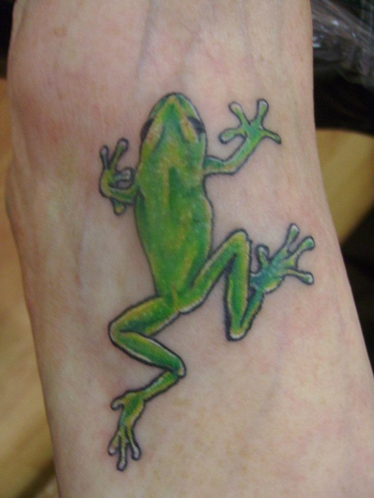 Frog Tattoo On Wrist