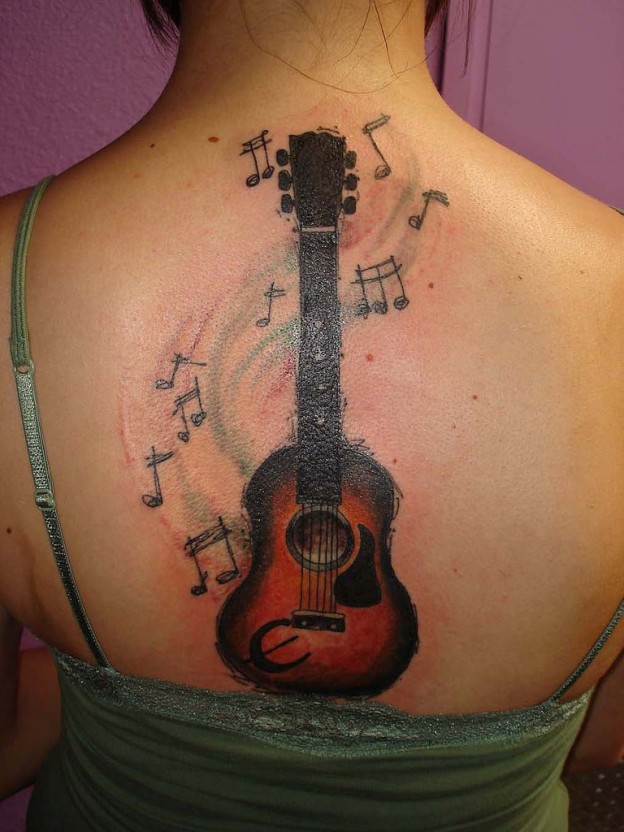 Guitar Tattoos Designs Ideas And Meaning Tattoos For You