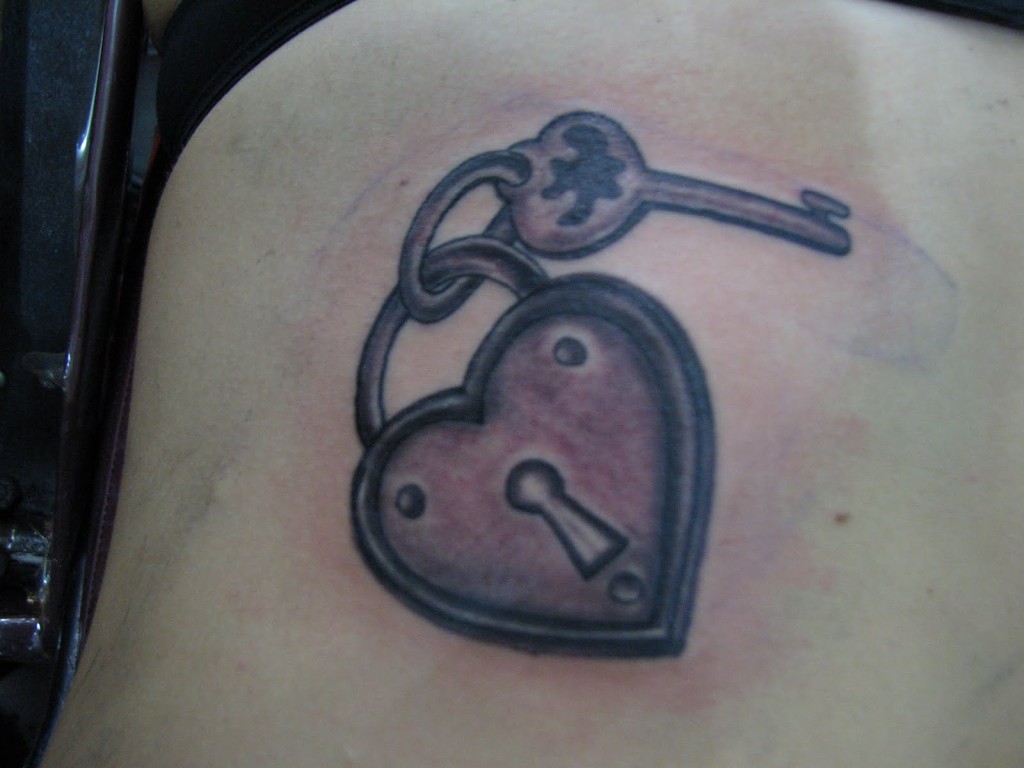 Key and Lock Tattoo