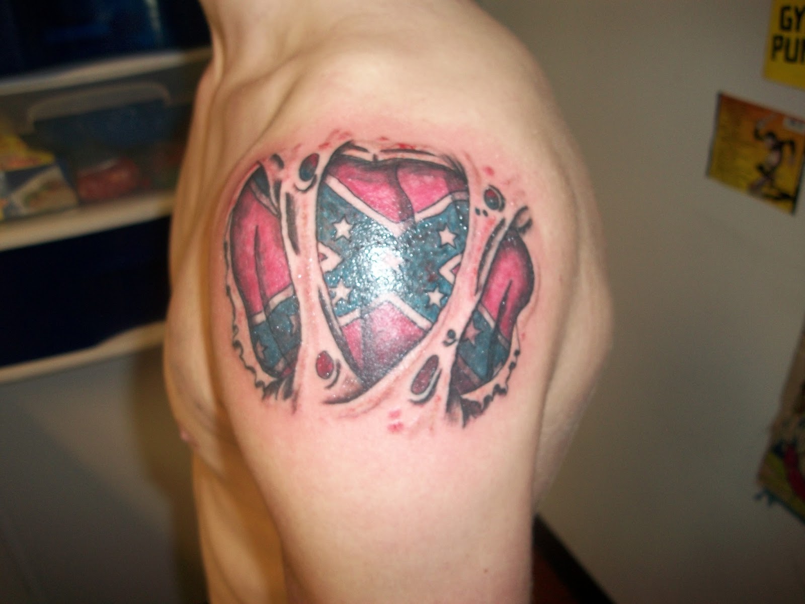 Rebel Flag Tattoos Designs Ideas And Meaning Tattoos For You