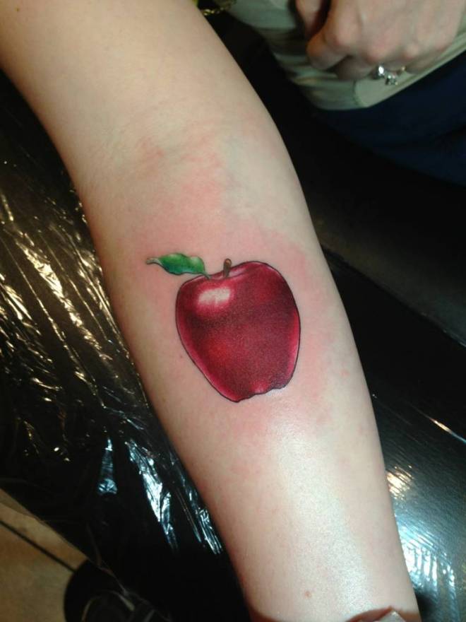 Apple Tattoos Designs, Ideas and Meaning | Tattoos For You