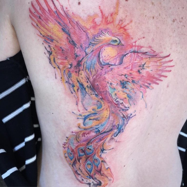 Watercolor Phoenix Tattoo Designs Ideas And Meaning Tattoos For You