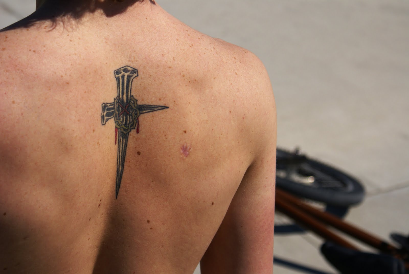 9. Christian Symbol Arm Tattoo - wide 1