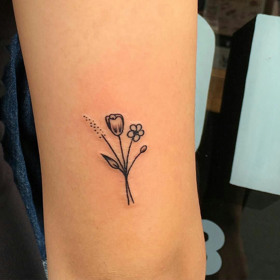 Wrist Flower Tattoos
