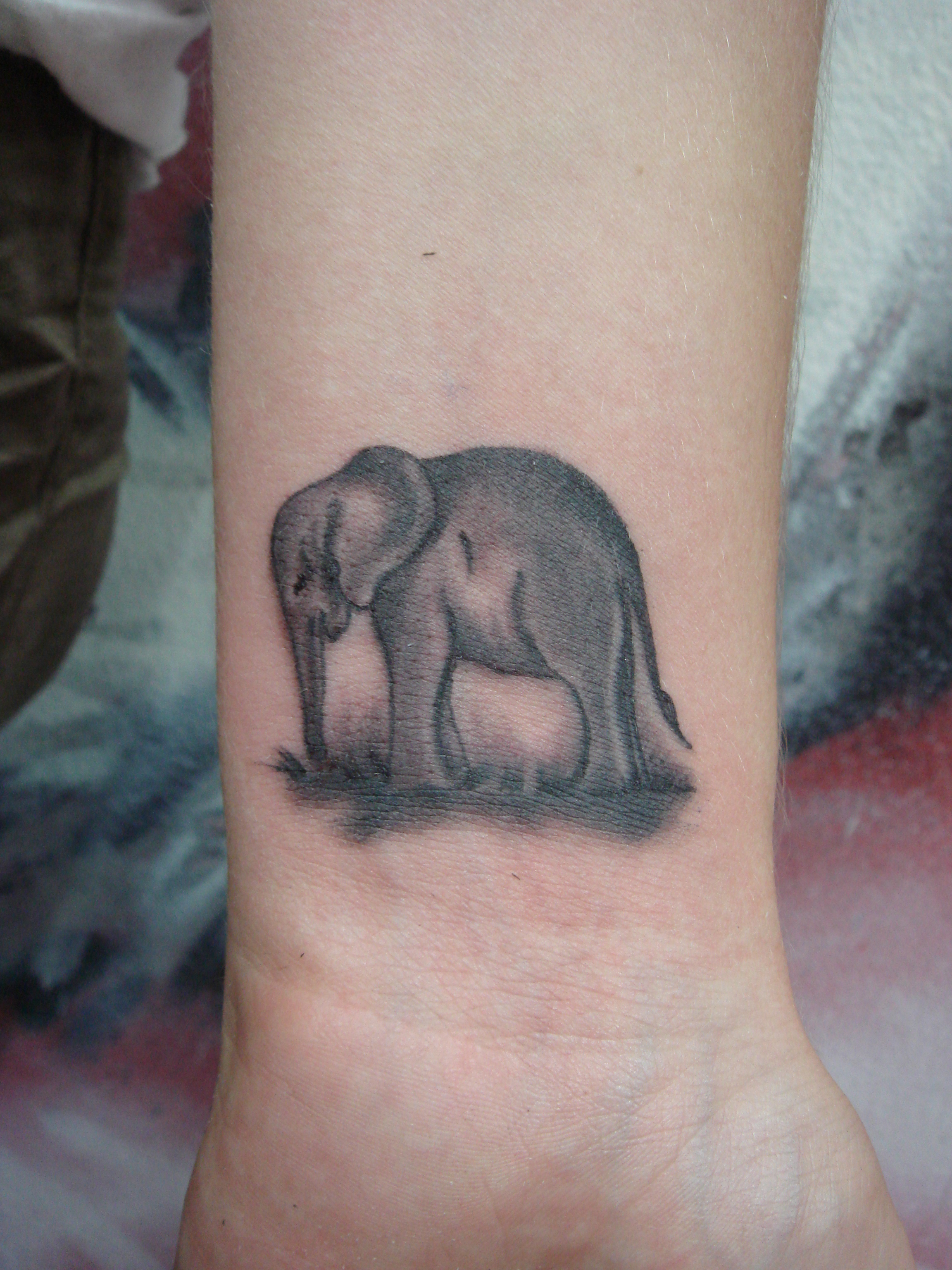 outline elephant tattoo designs