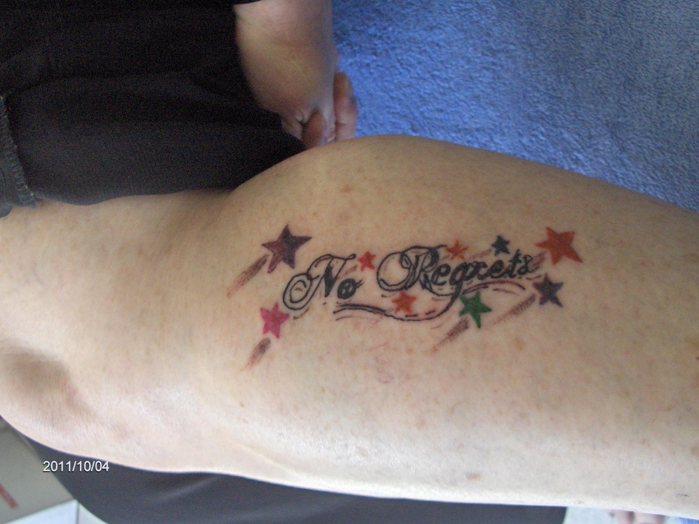 No Regrets Tattoos Designs Ideas And Meaning Tattoos For You