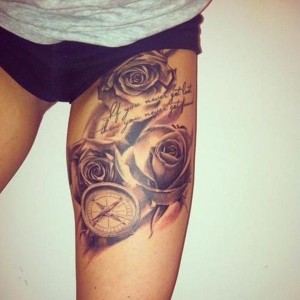 Female Thigh Tattoos