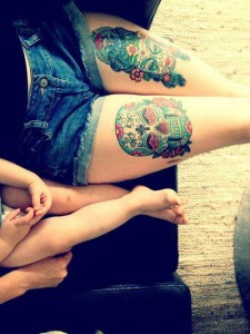 Female Upper Thigh Tattoos