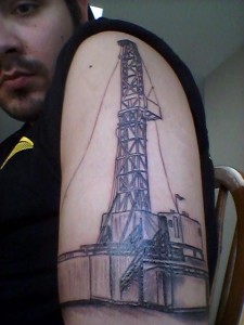 Oilfield Drilling Rig Temporary Tattoo Sticker  OhMyTat
