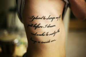 Side Rib Tattoos Quotes