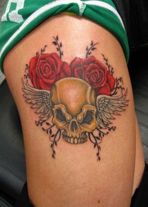 Side Thigh Tattoos Female