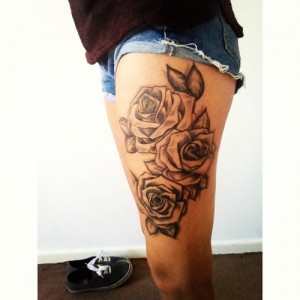 Tattoo on Thigh for Female