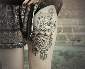 Tattoos on Thighs for Females