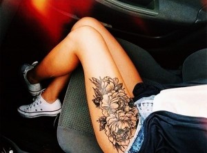 Thigh Tattoo Designs for Females