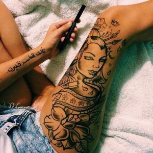 Thigh Tattoo Female