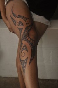 Tribal Thigh Tattoos Female