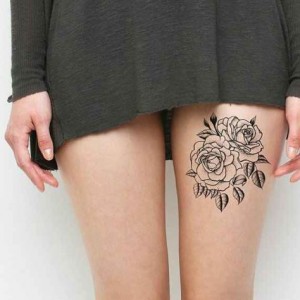 Upper Thigh Tattoos Female