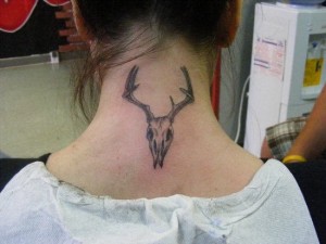 Deer Skull Tattoos for Girls