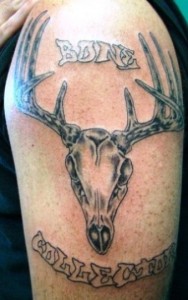 Deer Skull Tattoos on Arm