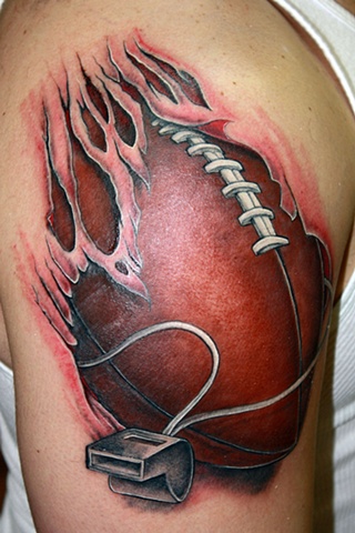 Football Tattoos Designs, Ideas and Meaning | Tattoos For You