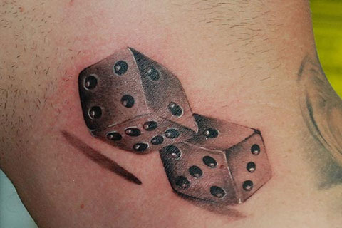 Dice Tattoos Designs Ideas and Meaning  Tattoos For You
