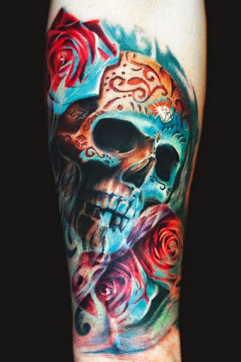 Skull and Roses Tattoos Designs, Ideas and Meaning ...