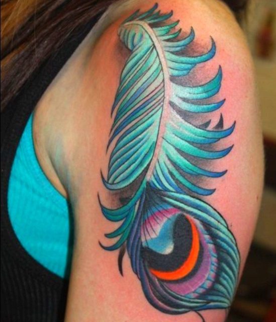 Peacock Feather Tattoos Designs, Ideas and Meaning - Tattoos For You