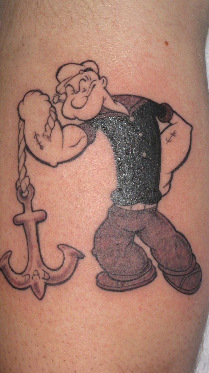 Popeye Tattoos Designs Ideas and Meaning | Tattoos For You | Tattoos with  meaning, Popeye tattoo, Picture tattoos