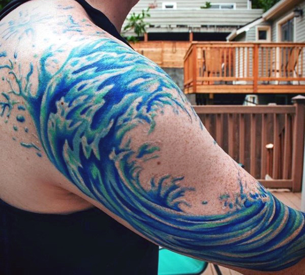 Wave Tattoos  40 Attractive  Lovely Tattoo designs  ideas