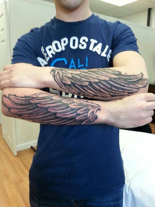 Forearm Wing Tattoo Designs, Ideas and Meaning | Tattoos ...