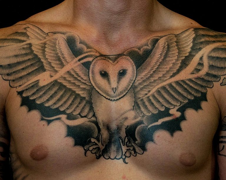 Owl Chest Tattoo Designs, Ideas and Meaning Tattoos For You