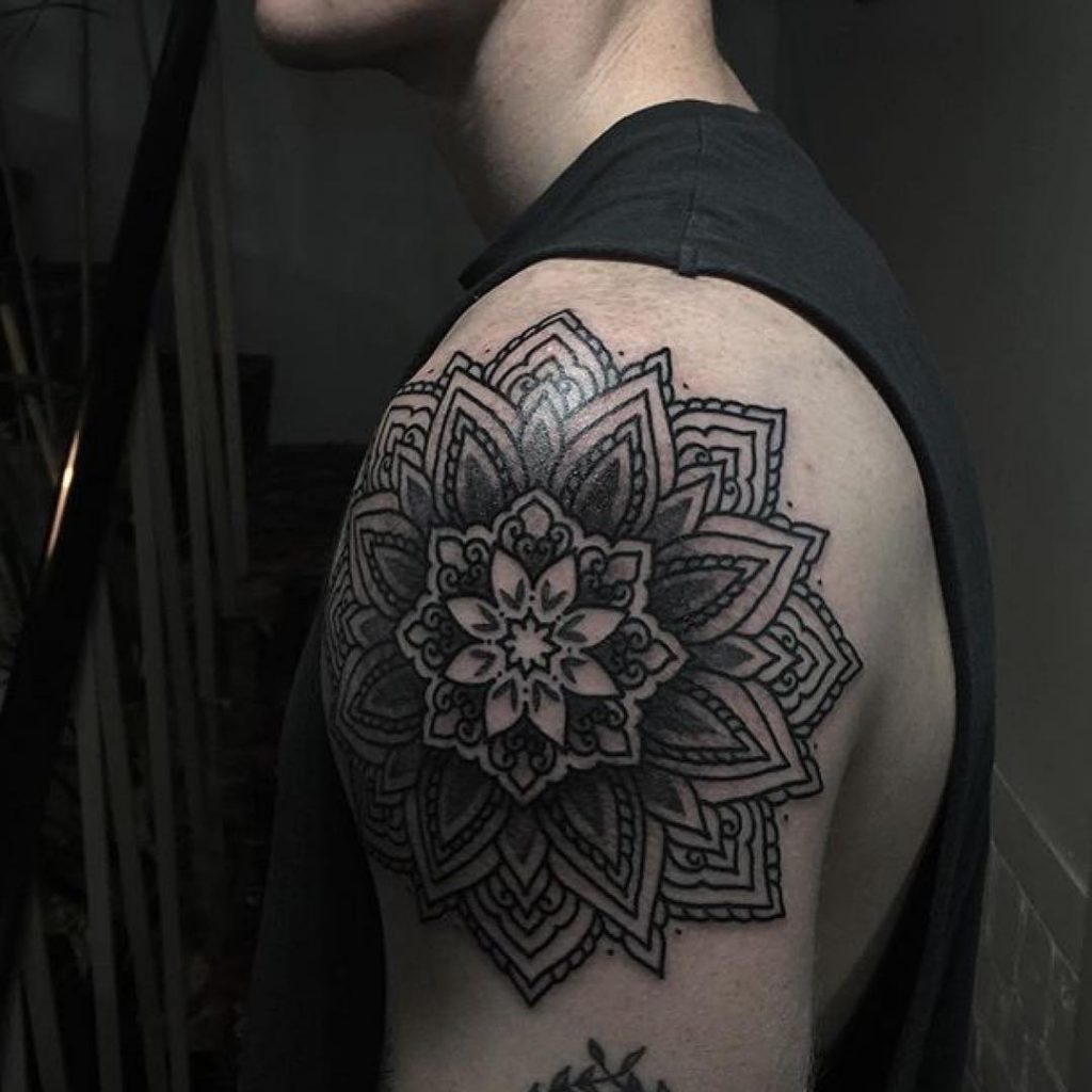 Mandala Shoulder Tattoo Designs, Ideas and Meaning - Tattoos For You