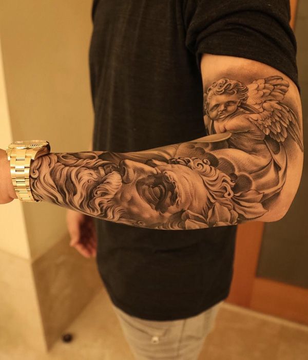 Religious Sleeve Tattoos Designs Ideas And Meaning Tattoos For You