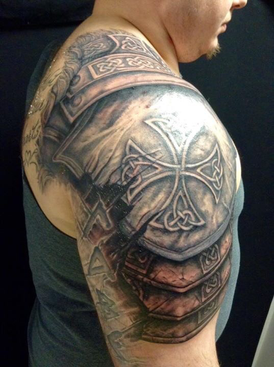 Details more than 66 warrior shoulder armor tattoo best  thtantai2
