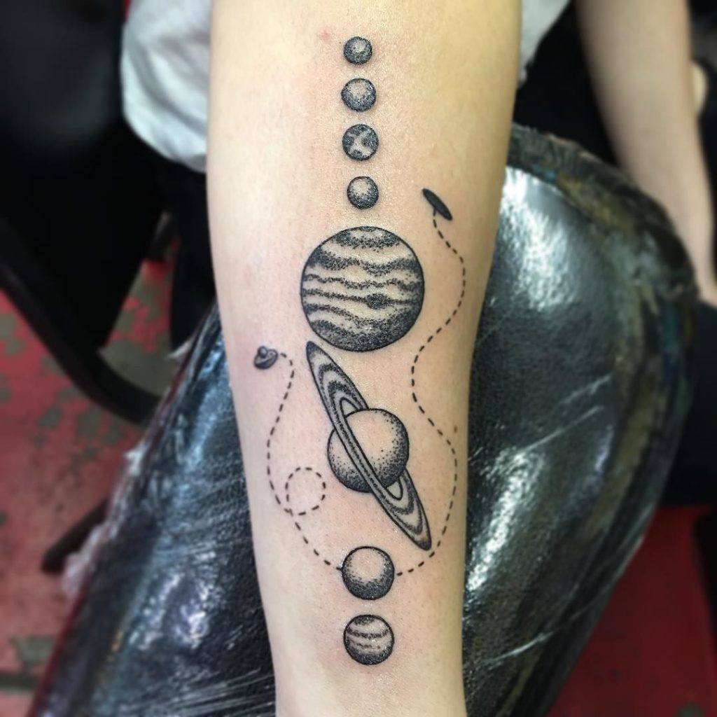 Planet Tattoo Designs, Ideas and Meaning - Tattoos For You
