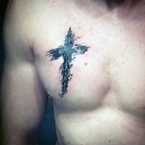 Cross Chest Tattoos Designs Ideas And Meaning Tattoos For You   Cross Tattoos For Men On Chest 300x300 