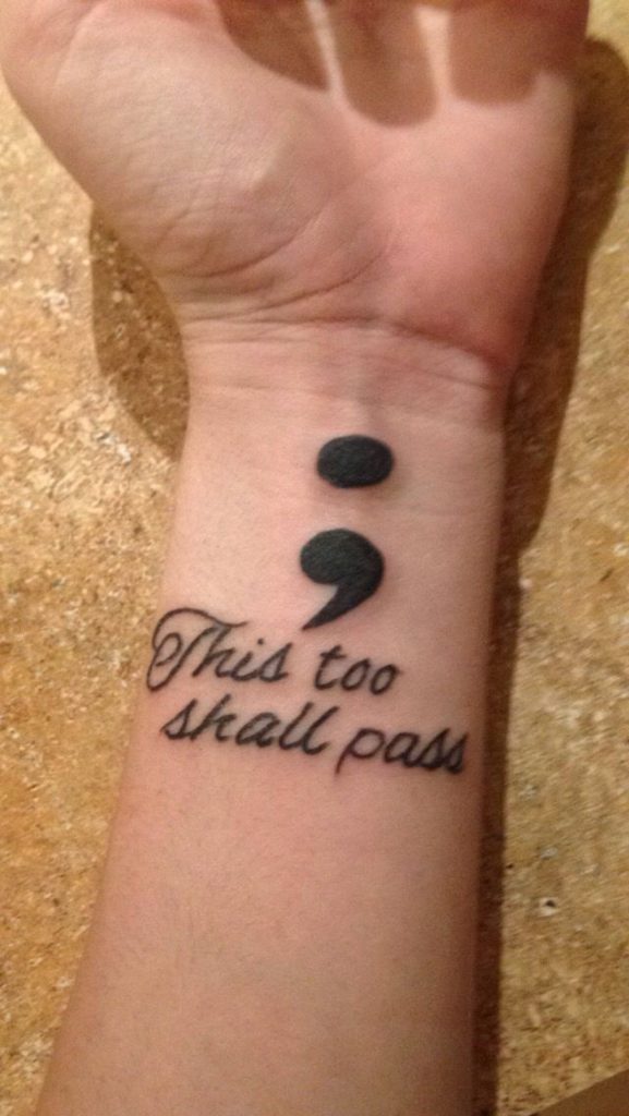 Semicolon Wrist Tattoo Designs, Ideas and Meaning Tattoos For You