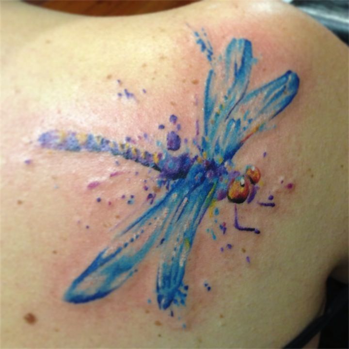 Watercolor Dragonfly Tattoo Designs, Ideas and Meaning - Tattoos For You