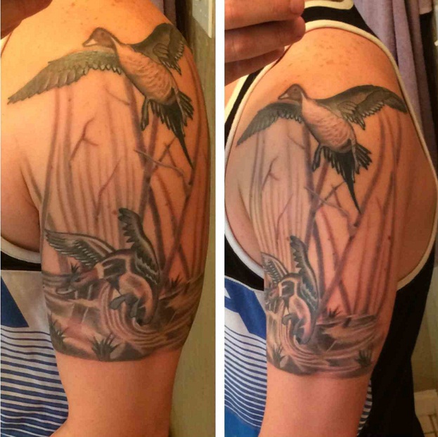 Grayscale Half sleeve Tattoos Tatuajes Media Mango  Starry Eyed Tattoos  and Body Art Studio