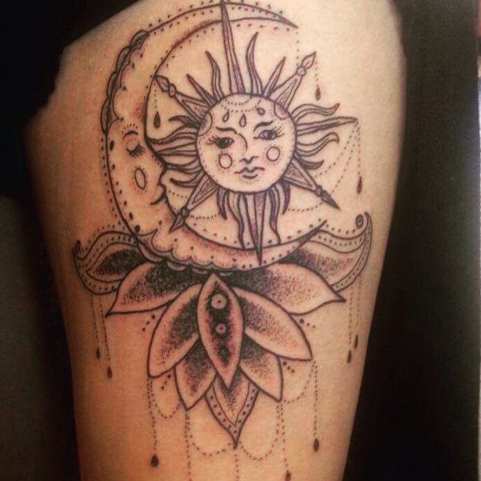 Sun and Moon Tattoo Designs, Ideas and Meaning - Tattoos For You