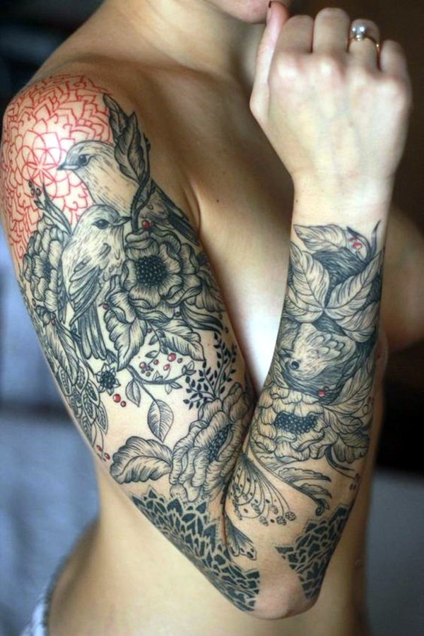 free sleeve tattoo designs women