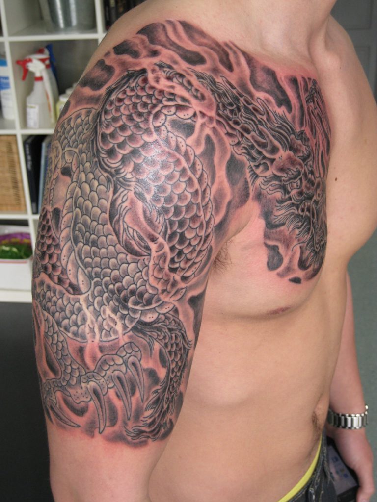 Dragon Tattoo on Chest Designs, Ideas and Meaning - Tattoos For You